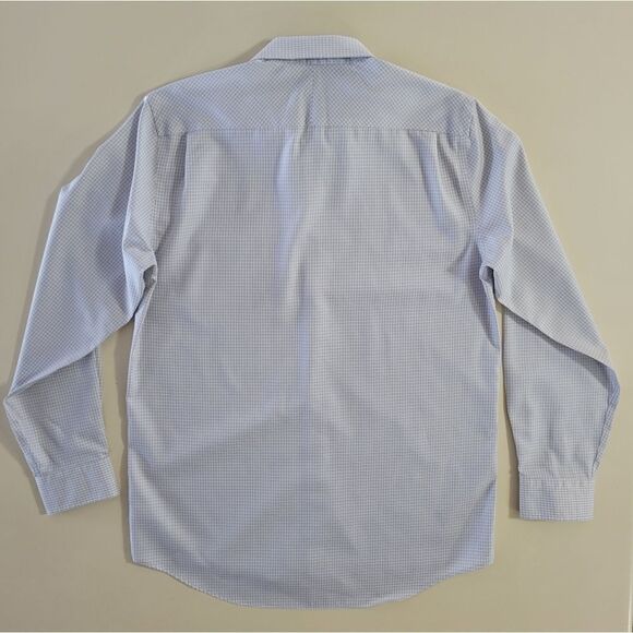 Joseph Abboud Modern Fit Spread Collar Dress Shirt, Gray Micro Check - Picture 11 of 12